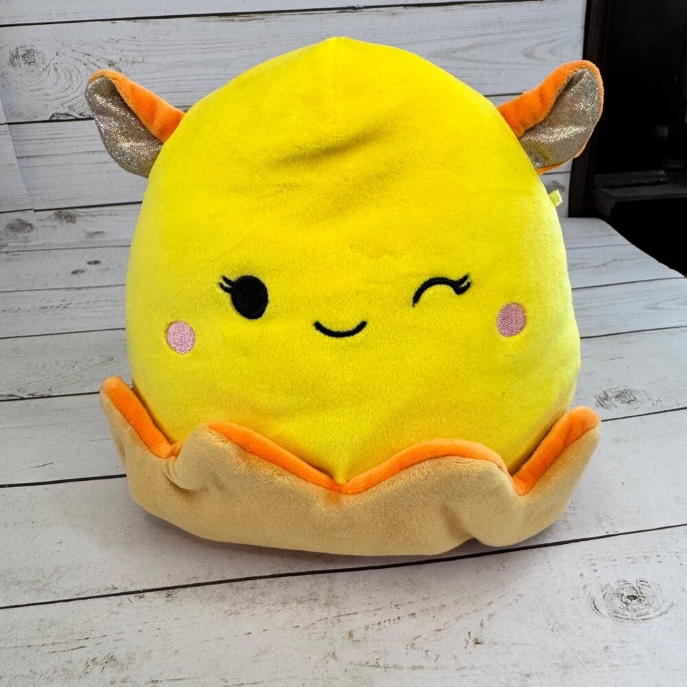Squishmallows Bijan Yellow Octopus 8" Plush Stuffed Animal Kellytoy Squishmallow